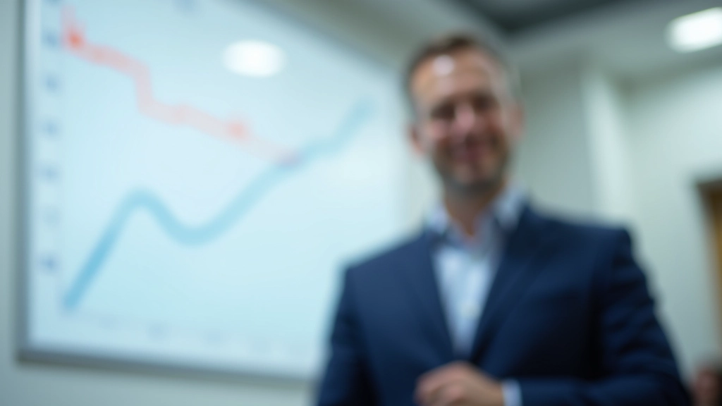 Přednáška ekonoma u tabule s grafy inflačních projekcí a repo sazby