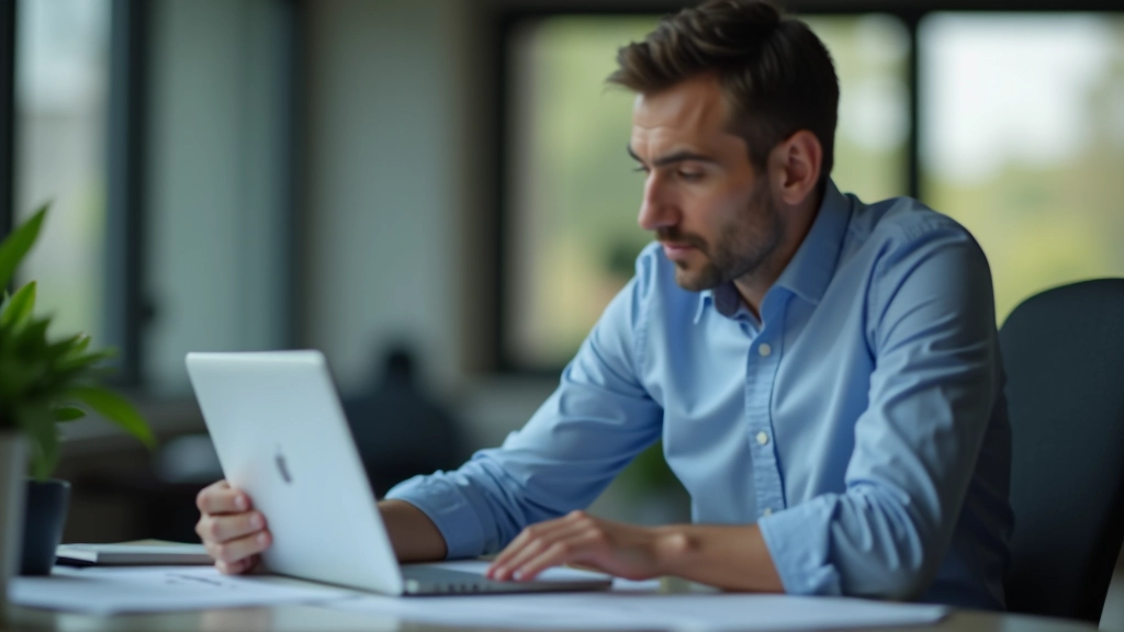 Muž v kanceláři sedí za stolem a podpisuje hypoteční smlouvu se poradcem